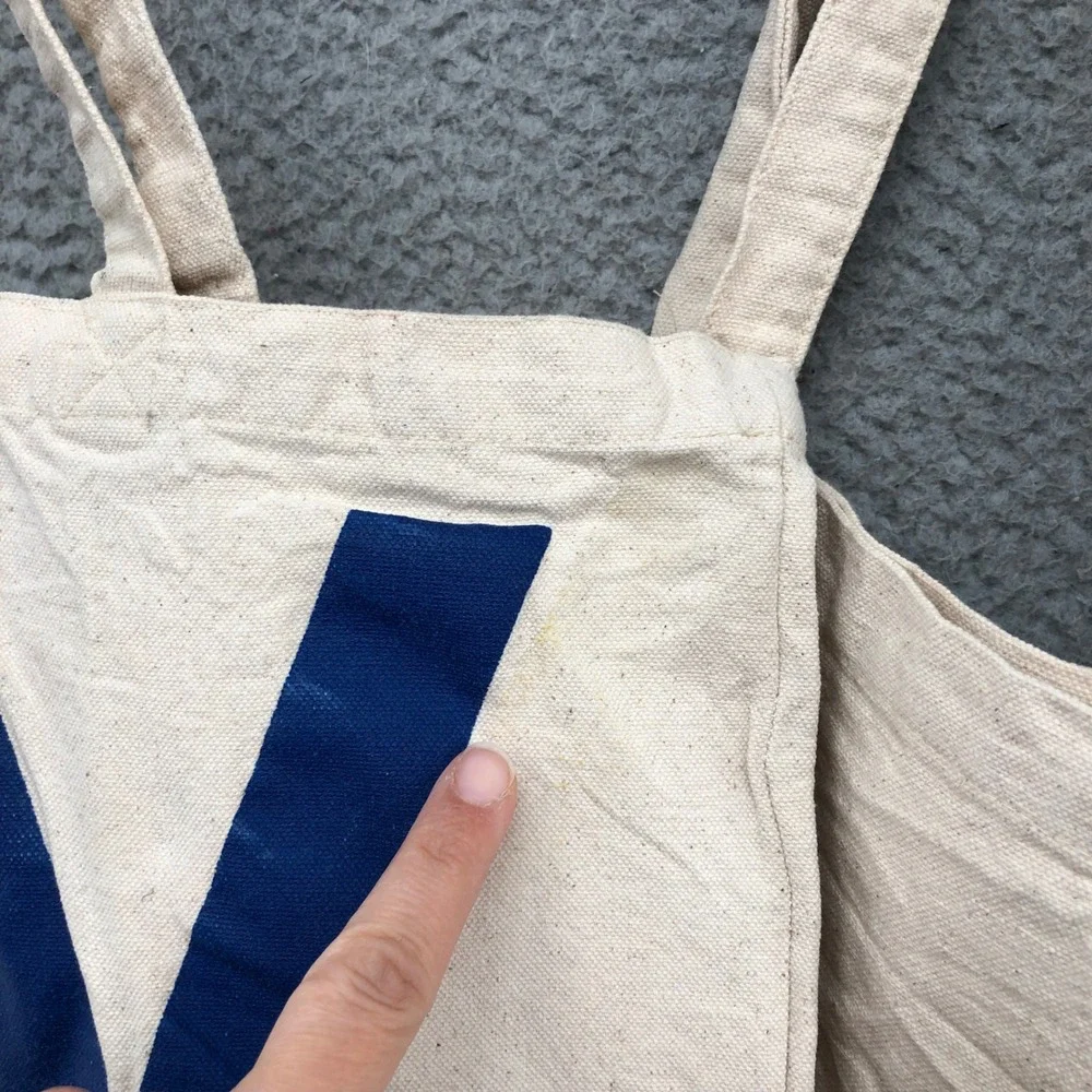 Aviator Nation Tote Bag Unisex OS Cream Miami La‎ Jolla Canvas Set of 2 Retro